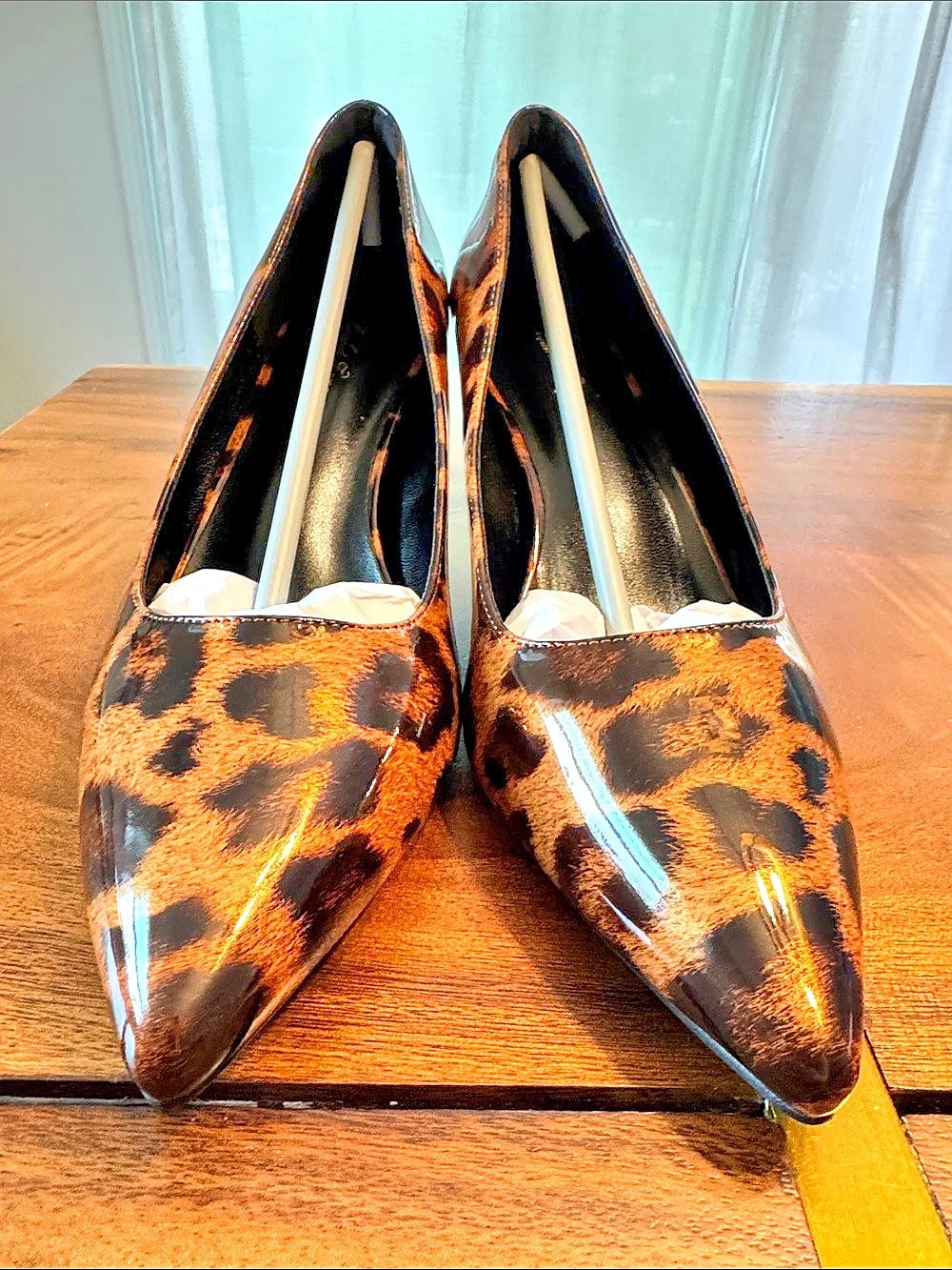 Leopard Print Pointed Toe Heels